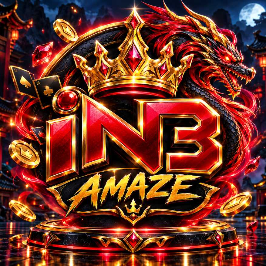 IND3 Game Logo with Royal Crown and Red Dragon